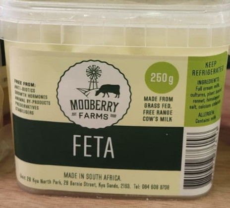 Mooberry Free-Range Feta Cheese 250g