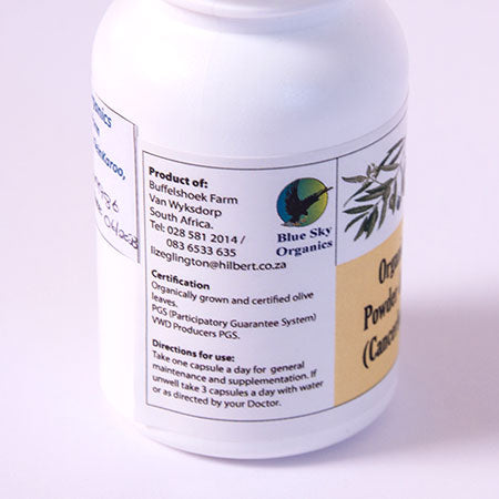 Blue Sky Organic Olive Leaf & Sutherlandia Capsules 60 capsules Vegetarian
