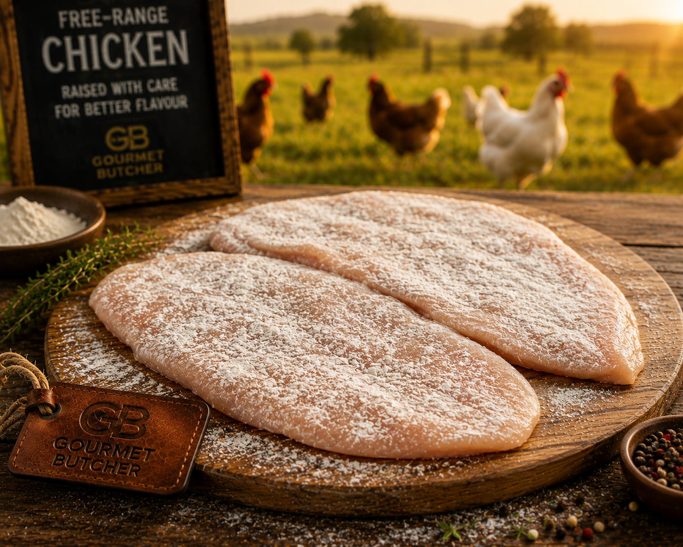 Free-Range Chicken Schnitzel 380g