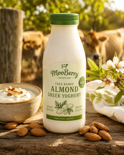 Mooberry Free-Range Almond Greek Yoghurt