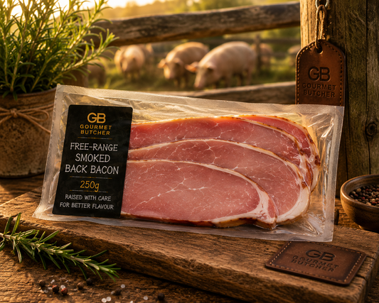 Free Range Smoked Back Bacon 250g