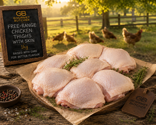 Free-Range Chicken Thighs with Skin 1kg