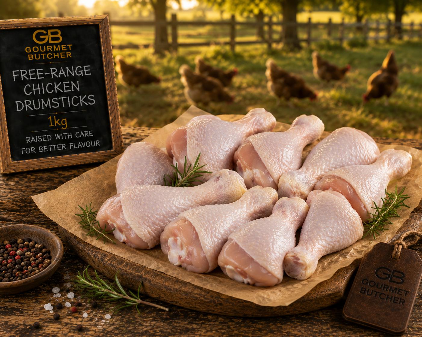 Free-Range Chicken Drumsticks 1kg