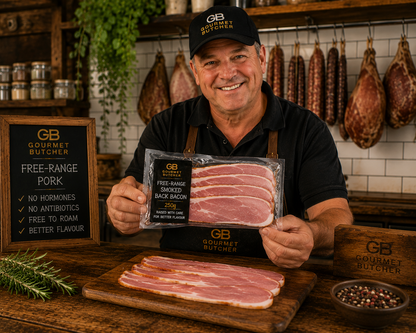 Free Range Smoked Back Bacon 250g