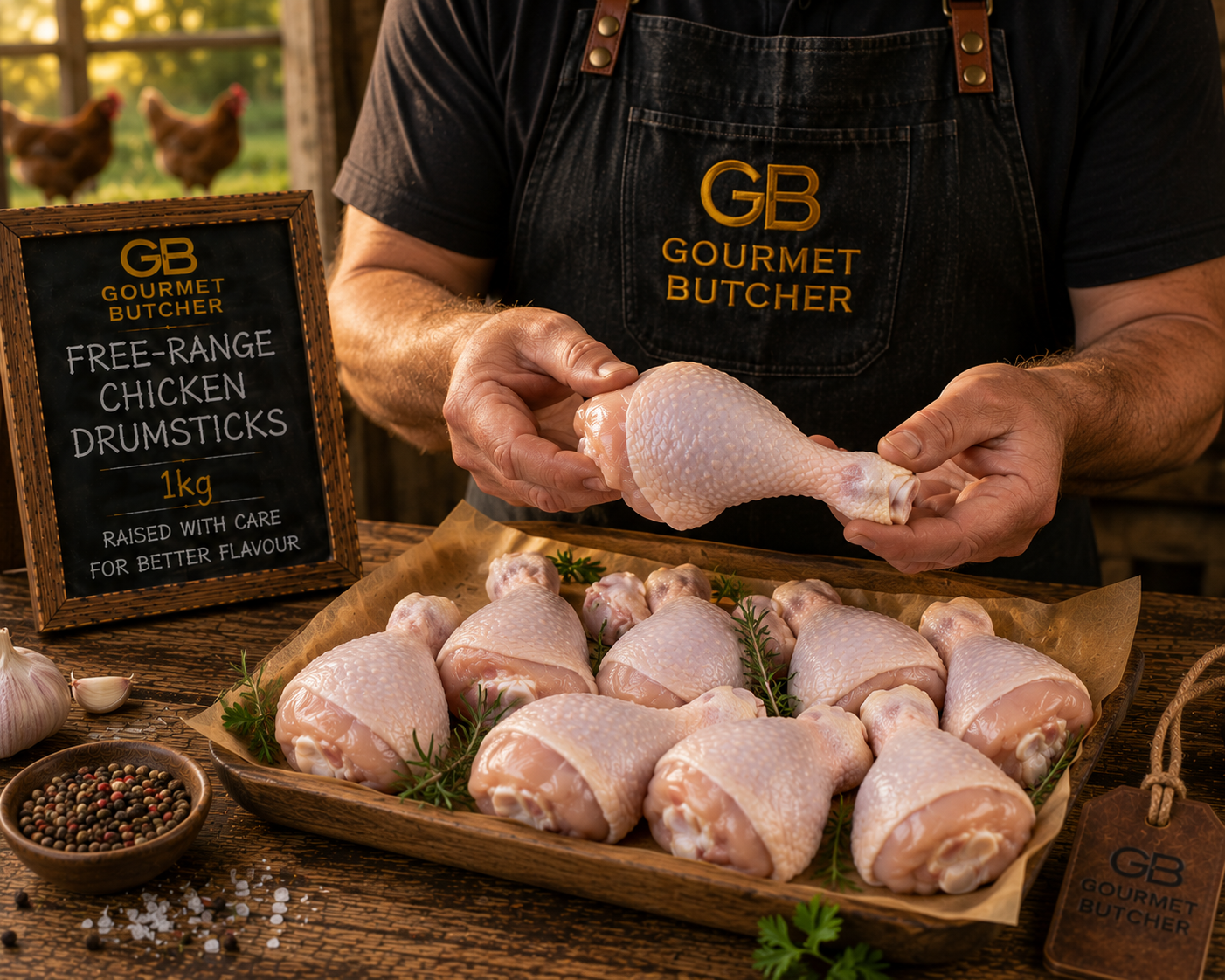 Free-Range Chicken Drumsticks 1kg