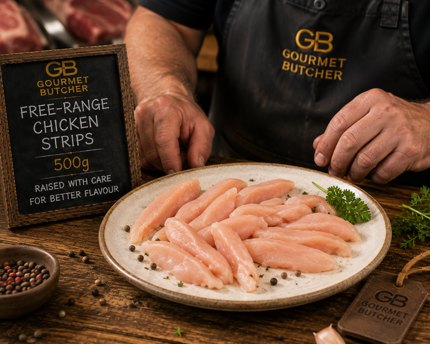 Free-Range Chicken Strips 500g