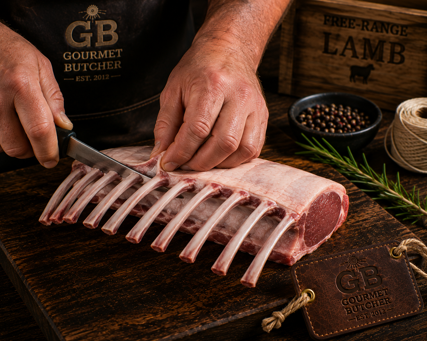 Free-Range Frenched Lamb Rack 1kg