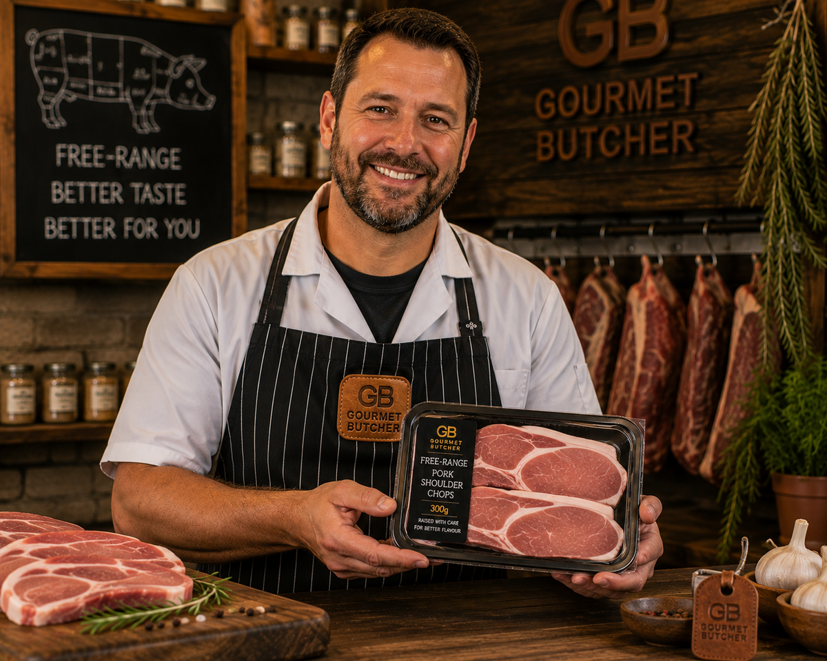 Free Range Pork Shoulder Chops 300g