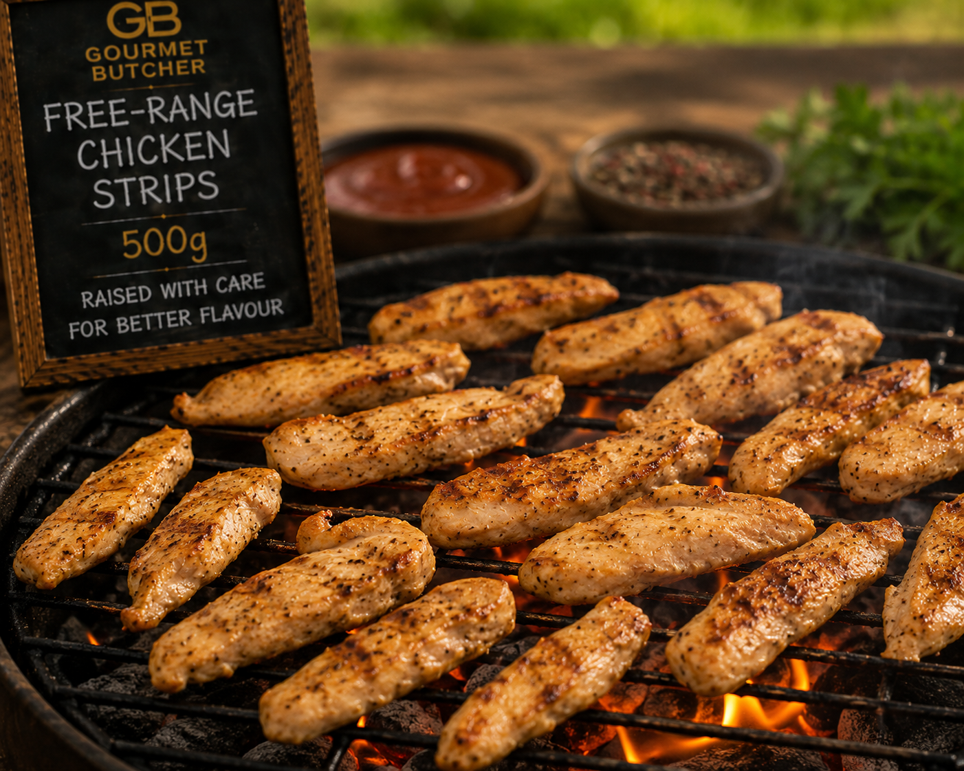 Free-Range Chicken Strips 500g