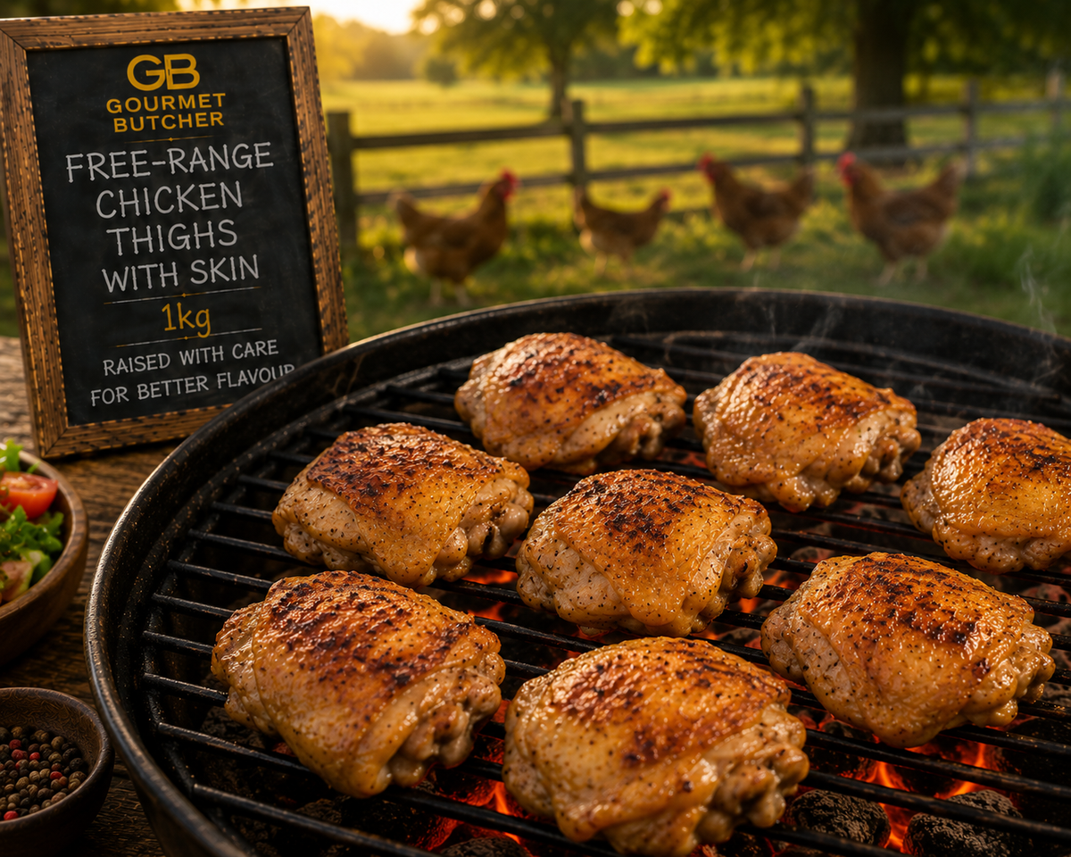 Free-Range Chicken Thighs with Skin 1kg