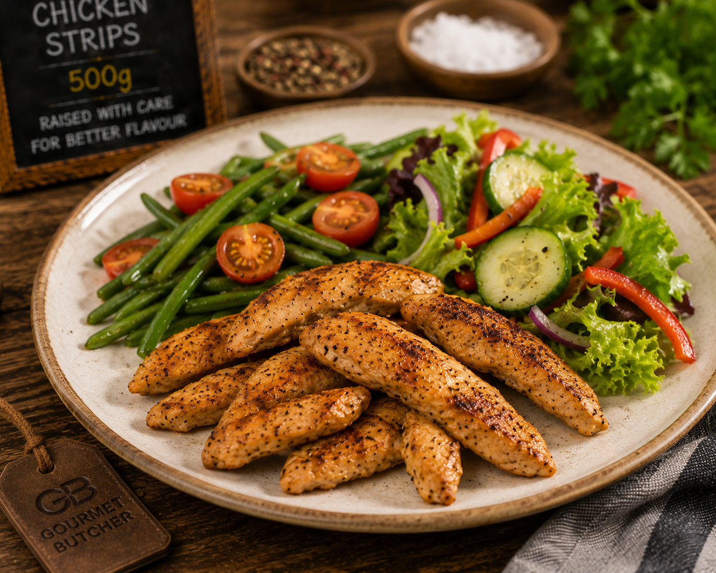 Free-Range Chicken Strips 500g