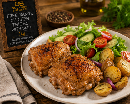 Free-Range Chicken Thighs with Skin 1kg