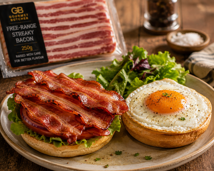Free Range Streaky Bacon 250g