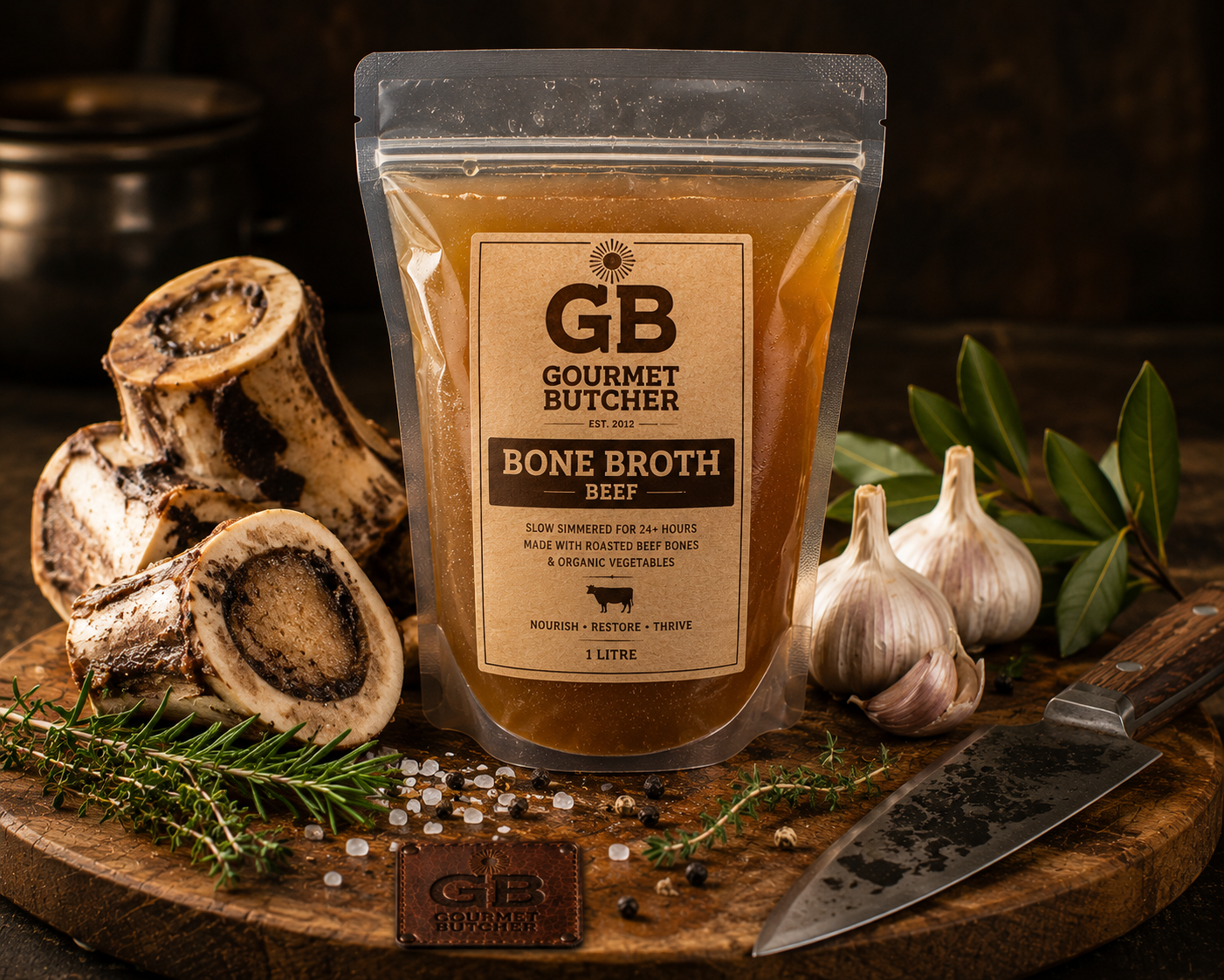 Pasture Raised Bone Broth 750ml