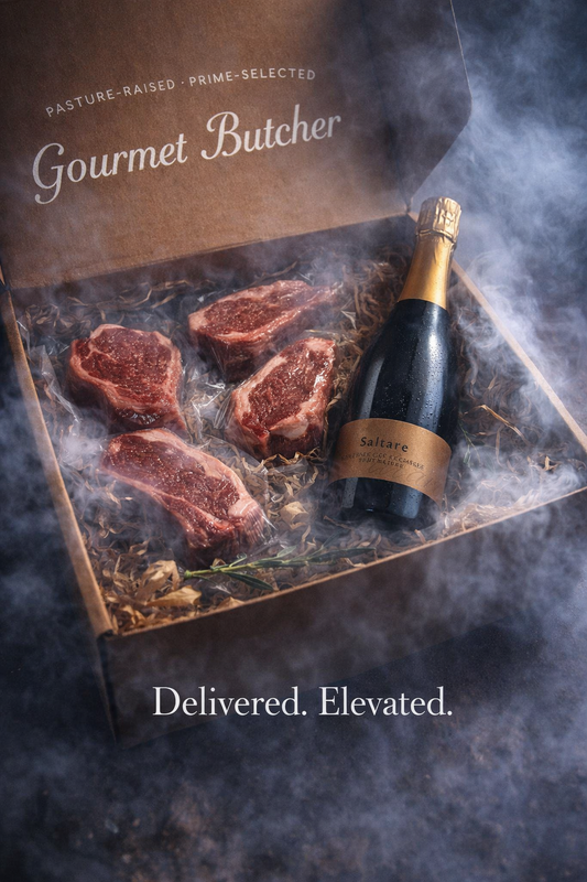 4 x 150g Free-Range Lamb Shoulder Chops Plus  Saltare Brut Nature Bubbly