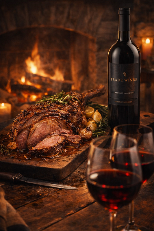 2.5kg Deboned Leg of Lamb Plus Trade Winds 2019 Cabernet Sauvignon