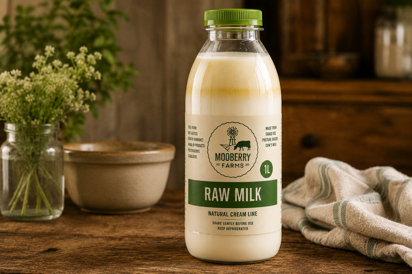 Mooberry Free-Range Raw Milk