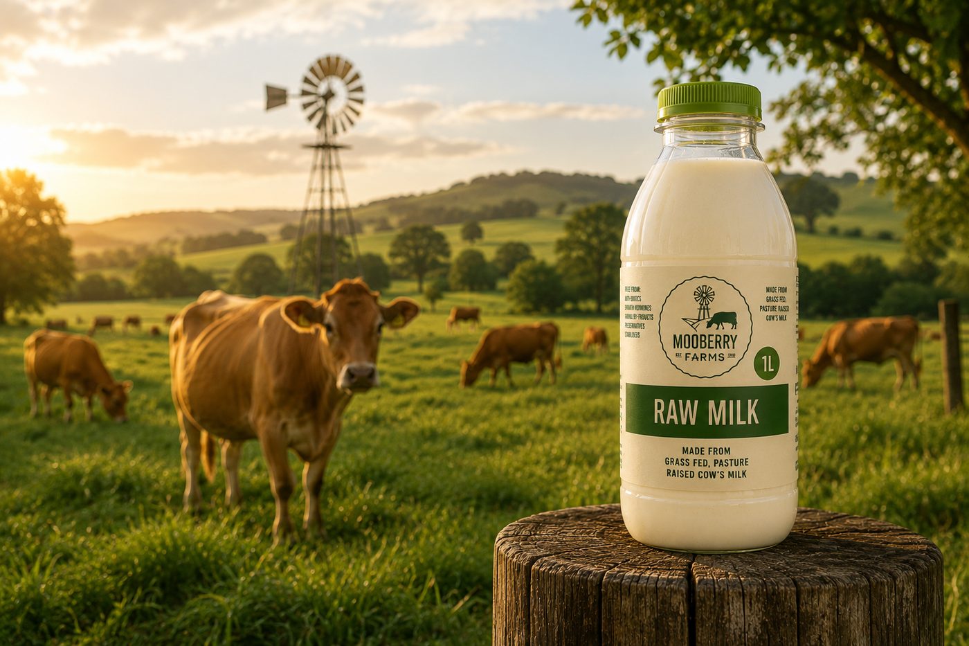 Mooberry Free-Range Raw Milk